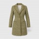 Sita Murt Γυναικείο Tweed Παλτό σε Λαδί Απόχρωση / Pre-Owned